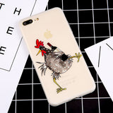 Cartoon Rooster Case For iPhone