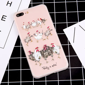 Cartoon Rooster Case For iPhone