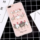 Cartoon Rooster Case For iPhone