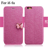 Butterfly Flip Leather iPhone Case