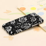 360 Degree Full Body Protector Phone Cases For iPhone 6 6s Plus Cover Fashion 3D Crystal Embossed Matte Flower Case + Glass Film