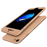 360 Degree Phone Cases For iPhone 7 6 6s Plus Funda Luxury 2 in 1 Armor PC Front Case + Soft TPU Silicone Full Cover Capa Coque