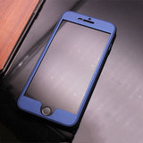360 Degree Phone Cases For iPhone 7 6 6s Plus Funda Luxury 2 in 1 Armor PC Front Case + Soft TPU Silicone Full Cover Capa Coque