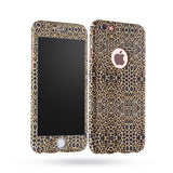 6 6s Floral 360 Case For Iphone 5 5s SE 6 6s Plus Fashion Flower Floral Leopard Full Coverage Front Case Back Cover + Glass Film