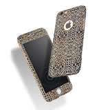 6 6s Floral 360 Case For Iphone 5 5s SE 6 6s Plus Fashion Flower Floral Leopard Full Coverage Front Case Back Cover + Glass Film
