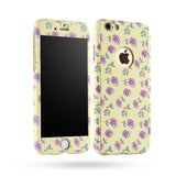 6 6s Floral 360 Case For Iphone 5 5s SE 6 6s Plus Fashion Flower Floral Leopard Full Coverage Front Case Back Cover + Glass Film