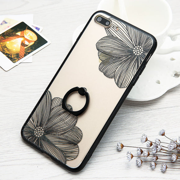 Cartoon Flower Case For iphone 7 6 6S Plus
