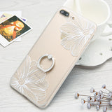 Cartoon Flower Case For iphone 7 6 6S Plus