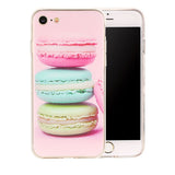 Macaron Dessert Sweet Candy Printed Case For iPhone 7 6 6s Plus SE 5 5s