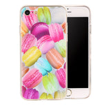 Macaron Dessert Sweet Candy Printed Case For iPhone 7 6 6s Plus SE 5 5s