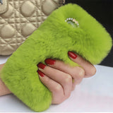 fluffy Winter Phone Cover Case for 5 5s 6 6S 4.7" 6 Plus 6S Plus 5.5"