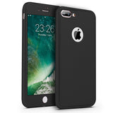 360 Degree Full Cover Case For iPhone 6 6s 7 Plus Funda With Tempered Glass Film Case 6 Plus Phone Cases Soft Capa Coque