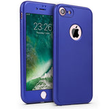 360 Degree Full Cover Case For iPhone 6 6s 7 Plus Funda With Tempered Glass Film Case 6 Plus Phone Cases Soft Capa Coque