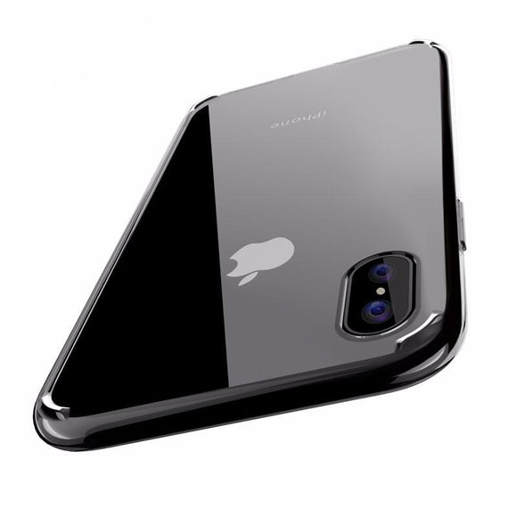 iPhone X Case Hard Back Crystal Clear