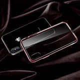 iPhone X Case Hard Back Crystal Clear