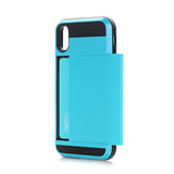 Back Case for iPhone X Slim Dual Layer Wallet Design w/Card Slot Phone Cases for iPhone X(2017) Protect Shockproof Cover Shell