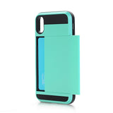 Back Case for iPhone X Slim Dual Layer Wallet Design w/Card Slot Phone Cases for iPhone X(2017) Protect Shockproof Cover Shell