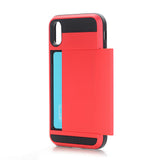 Back Case for iPhone X Slim Dual Layer Wallet Design w/Card Slot Phone Cases for iPhone X(2017) Protect Shockproof Cover Shell