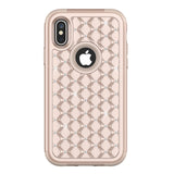 iPhone X Case Silicone Shell 3 in 1 Hard Cover ( FREE Screen Protective Film )