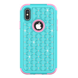 iPhone X Case Silicone Shell 3 in 1 Hard Cover ( FREE Screen Protective Film )