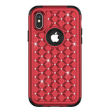 iPhone X Case Silicone Shell 3 in 1 Hard Cover ( FREE Screen Protective Film )