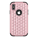 iPhone X Case Silicone Shell 3 in 1 Hard Cover ( FREE Screen Protective Film )