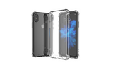 Clear Back Case for iPhone X Slim Cover Hard PC Back+TPU Bumper Corner Cushion Shockproof