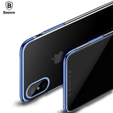 Baseus Plating Case For iPhone X Ultra Thin Electroplating Hard PC Back Cover Case