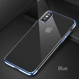 Baseus Plating Case For iPhone X Ultra Thin Electroplating Hard PC Back Cover Case
