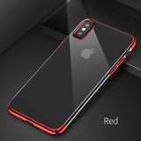Baseus Plating Case For iPhone X Ultra Thin Electroplating Hard PC Back Cover Case