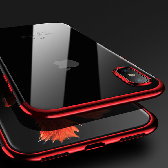 iPhone X Case Silicone Electroplating Protection Cover