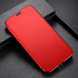 Baseus Slim Flip Case For iPhone X 360 Full Body Protective TPU Case
