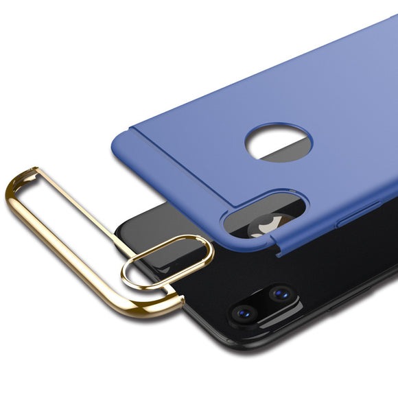 iPhone X Case Hard PC Armor Shockproof Electroplate Frame