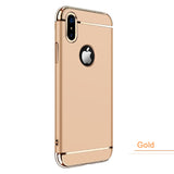 iPhone X Case Hard PC Armor Shockproof Electroplate Frame