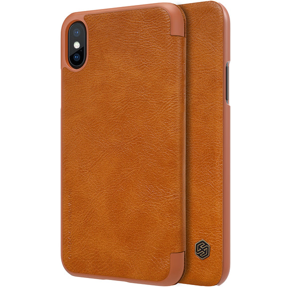 Apple iPhone X Case in Natural Texture Leather