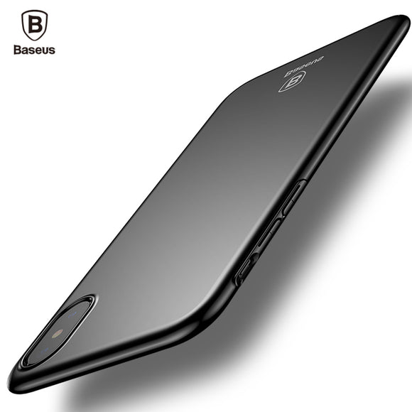 Baseus Luxury Phone Case For iPhone X Ultra Thin Slim Back Cover Case