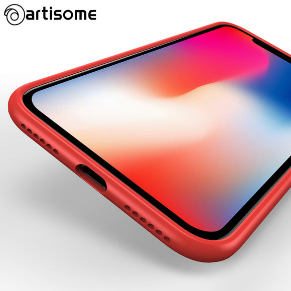 ARTISOME Ultra Thin Case For iPhone X Cases Soft Silicone Frame PC Transparent Hard Back Cover For iPhone X Phone Case Coque