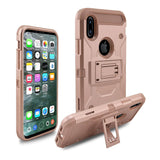 iPhone X Rugged Armor Shockproof Phone Case ( FREE Screen Protective Film & Cleaning Cloth )