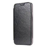 iPhone X Case Slim PU Leather Folio Flip Case with Card Slot & Clear Soft TPU