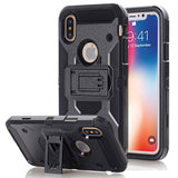 iPhone X Rugged Armor Shockproof Phone Case ( FREE Screen Protective Film & Cleaning Cloth )