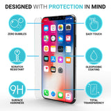 Tempered Glass Screen Protector Film Guard Protection for iPhone X